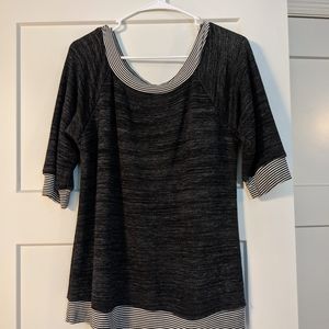 Maurices 1/2 Sleeve Grey Sweater